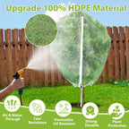 2 Pack Large Fruit Tree Netting, 8X8FT Garden Net, Zipper, Drawstring