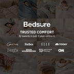 Bedsure Prewashed Duvet Cover Queen, Bedding Set with Zipper Closure, White