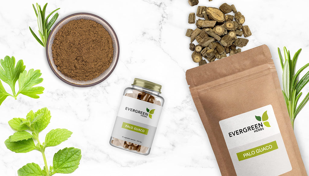Evergreen Herbs Palo Guaco (Powder 8 oz) - Resealable Stand Up Pouch to Ensure Freshness!