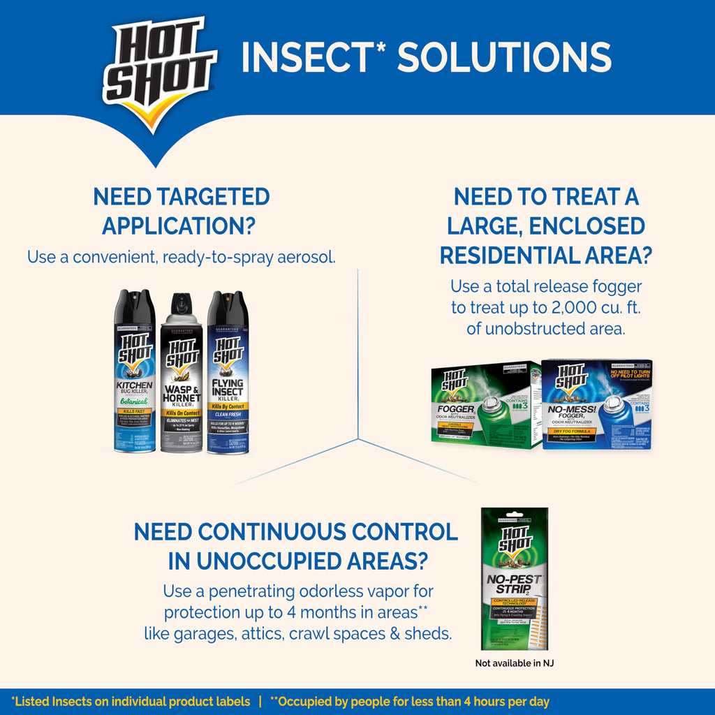 Hot Shot Flying Insect Killer, 15 Ounces, Aerosol Kills Houseflies, Mosquitoes and Flying Insects Indoors and Outdoors, Clean Fresh Scent, 3 Pack, 3.94 Pounds