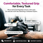 GripProtect Precise Black Nitrile Gloves 4 Mil, Chemical Resistant Gloves