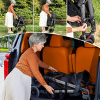 Heavy Duty Rollator Walker for Seniors with Seat, Foldable 2 in 1 Rolling Walkers Wheelchair Combo for Adult, All Terrain Wheels, Adjustable Transport Chair with Brake, 450 lb. Weight Capacity, Grey