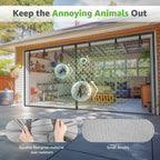 Garage Door Screen, 16x7 Ft Magnetic Closure Heavy Duty Weighted Bottom Garage Screen Doors for 2 Car Garage, Fiberglass Mesh Anti Annoying Animal Out