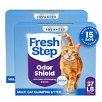 Fresh Step Advanced Odor Shield Multi Cat Clumping Cat Litter, 18.5 lb, 2Pk