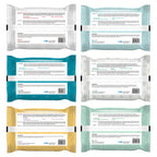 Epielle Makeup Remover Wipes, Remove Waterproof Mascara, Gentle Daily Facial Cleanser Towelettes with Vitamin C, Aloe Vera & Collagen, Stocking Stuffers, 30 Count (Pack of 6)