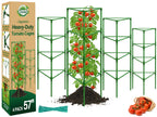 Halatool 57" Tall Tomato Cages, 4 Pack Heavy Duty Plant Support for Garden