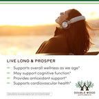 Ergothioneine Supplement (EGT) 30mg of Pure, Plant-Based L-Ergothioneine Per Capsule, 120 Count Non-GMO, Gluten Free, Vegan Safe by Double Wood