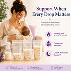 Complete Lactation Drink Mix Smoothie Supplement for Breastfeeding & Milk Supply Support with Moringa, Goat’s Rue, Shatavari, Fenugreek, Blessed Thistle, Vitamins & Electrolytes