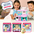 Little Live Pets Mama Surprise Families Pet Vet Playset, Baby Care Clinic Animal Hospital Play Set, 3 Puppies, Accessories, Vet Toy Gifts for Kids 5+