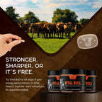 Vital Bull Beef Organ Supplement for Men with Grass Fed Liver, Testicle, Prostate & Bone Marrow – Freeze Dried Beef Organ Capsules for Nutrient Support – 30 Day Supply