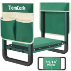 TomCare Garden Kneeler and Seat, 11.14" Kneeling Pad Sturdy Garden Bench