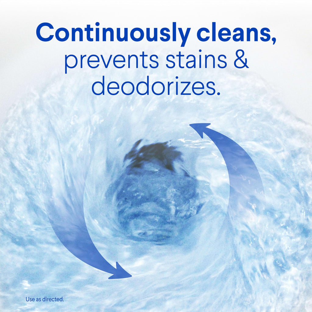 Clorox Ultra Clean Toilet Tablets Bleach & Blue, Rain Clean Scent, 2.47 Ounces Each, 4 Count (Package May Vary)
