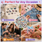 Ceenna 100 Pcs Enamel Pins Bulk Lapel Pins Brooches Decoration Gift for Backpack Clothes Women Mothers Teachers Nurse(Butterfly)