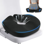 Feagar Donut Pillow for Tailbone Pain Relief - Hemorrhoid Pillow with Memory Foam for Coccyx, Sciatica, Pressure Sores, Office Chair Cushion for Pregnancy, Postpartum & Surgery Recovery(Black)