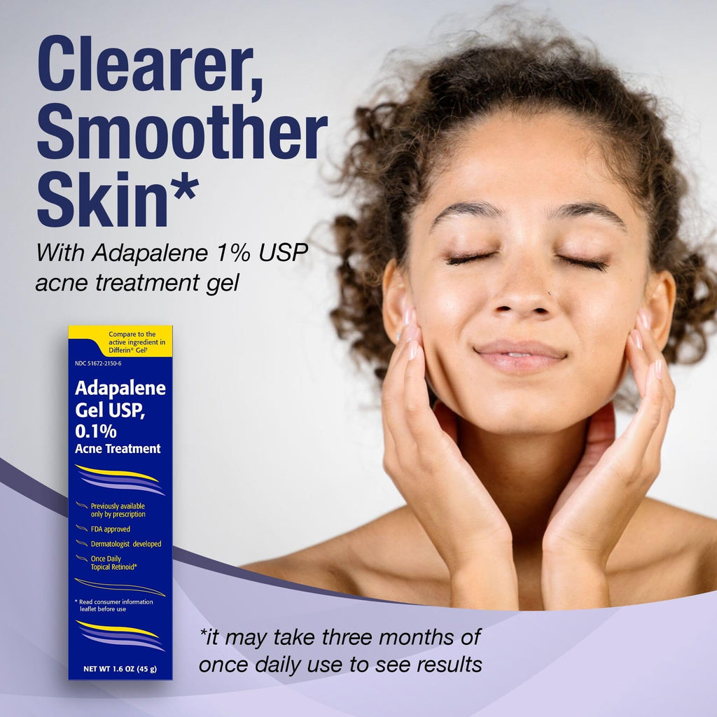 TARO Ohm Adapalene 0.1% USP Gel, Paraben Free, Retinoid 1.6oz
