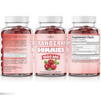 NEW AGE Cranberry Gummies Urinary Tract Health Gummies 1000mg - Supports Bladder, Kidney, UTI - Vegetarian (Cranberry 60 Gummies)