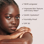 Laura Mercier Tinted Moisturizer Natural Dewy with SPF 30: 24HR+ Hydration, Long Lasting, Sheer to Light, Buildable Coverage, Dewy Finish, Improve Skin Tone and Texture, Skin Tint, Brunette