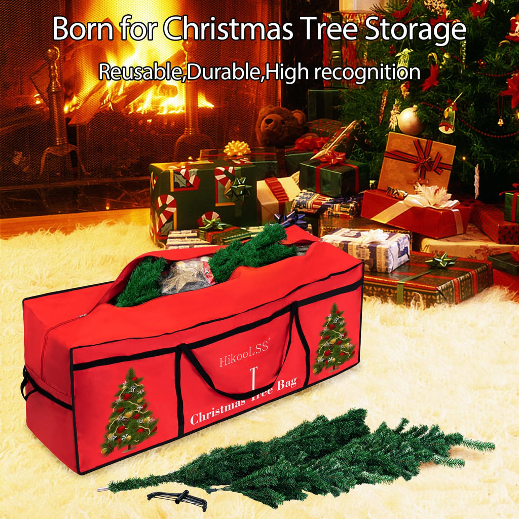 HikooLSS Christmas Tree Storage Bag 12 Ft Tall Tree Container Heavy Duty