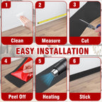 Vinyl Baseboard Molding Trim 4 Inch x 200 Feet Peel and Stick Baseboard Trim Flexible PVC Cove Base Moulding Self-Adhesive Trim for Garage Bathroom Cabinet Floor Walls, Black