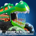 JOYIN 3 Pack Monster Truck Toy, Light Up Cars Press and Go Dinosaur Trucks