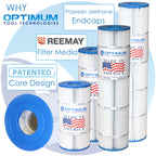 Optimum Pool Technologies® Pool Filter 4PK Compatible Replacement for SwimClear® C4025, & C4030 CX870XRE / Super Star-Clear® C4000 CX880XRE, Unicel C-7488, Filbur FC-1226 & Pleatco PA106 Cartridges
