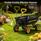CAMMOO 900 lb Garden Dump Cart, Expandable, 10 in No-Flat Tires