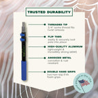 EVERSPROUT Twist-On Cobweb Duster (Soft Bristles) | Indoor & Outdoor use Brush Attachment | Fits Standard 3/4 inch Threaded Poles | Brush Only (Pole Sold Separately) | Spider Cobweb Duster Head