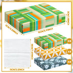 Yinder 24 Packs 960 Sheets Tissue Cube Car Facial Boxes Disposable Facial Travel Tissues Holder Soft Watercolor Boxes 2 Ply 40 Sheets for Wedding Household Car Kitchen Bathroom(Simple)
