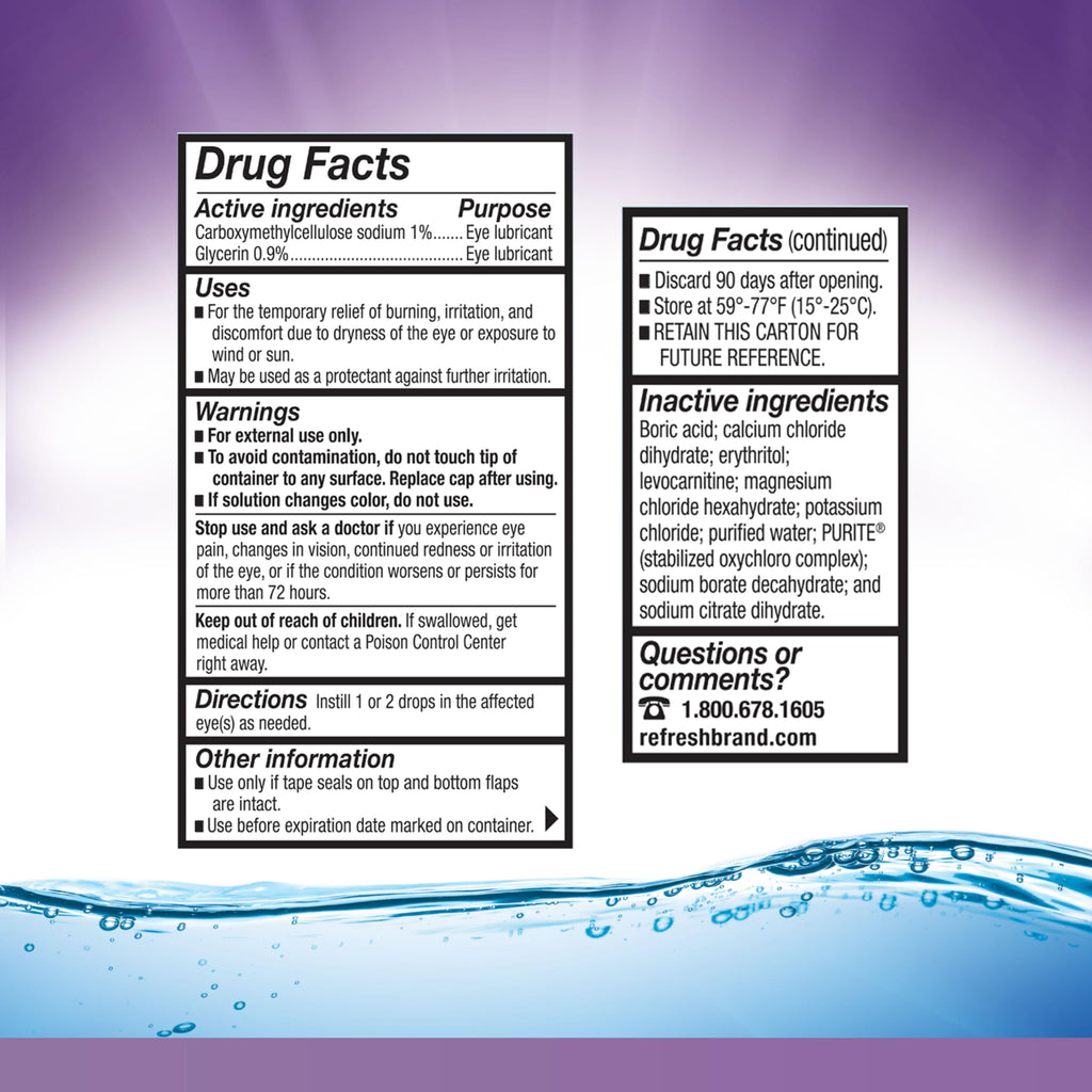 Refresh Optive Gel Drops Lubricant Eye Gel For Dry Eyes, 0.33 Oz Sterile