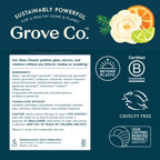 Grove Co. Glass Cleaner, Refill Concentrate (6 x 1 Fl Oz) Streak Free, Plant-based Household Cleaning Supplies, No Plastic Waste, Orange & Rosemary Fragrance, 3 x 2 Pack Refills