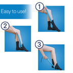 RMS Compression Stocking or Sock Aid for Removing Socks or Light to Medium Compression Hosiery for Men or Women with Arthritis or Limited Mobility (Blue)