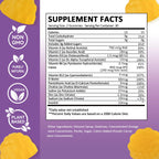 Feelherbs Fibro Gummies for Women, Pack of 2, Multivitamin Inositol Gummies with Inositol, Biotin, Vitamins A, C, D3, E, B6, B12, 60 Gummies Per Bottle