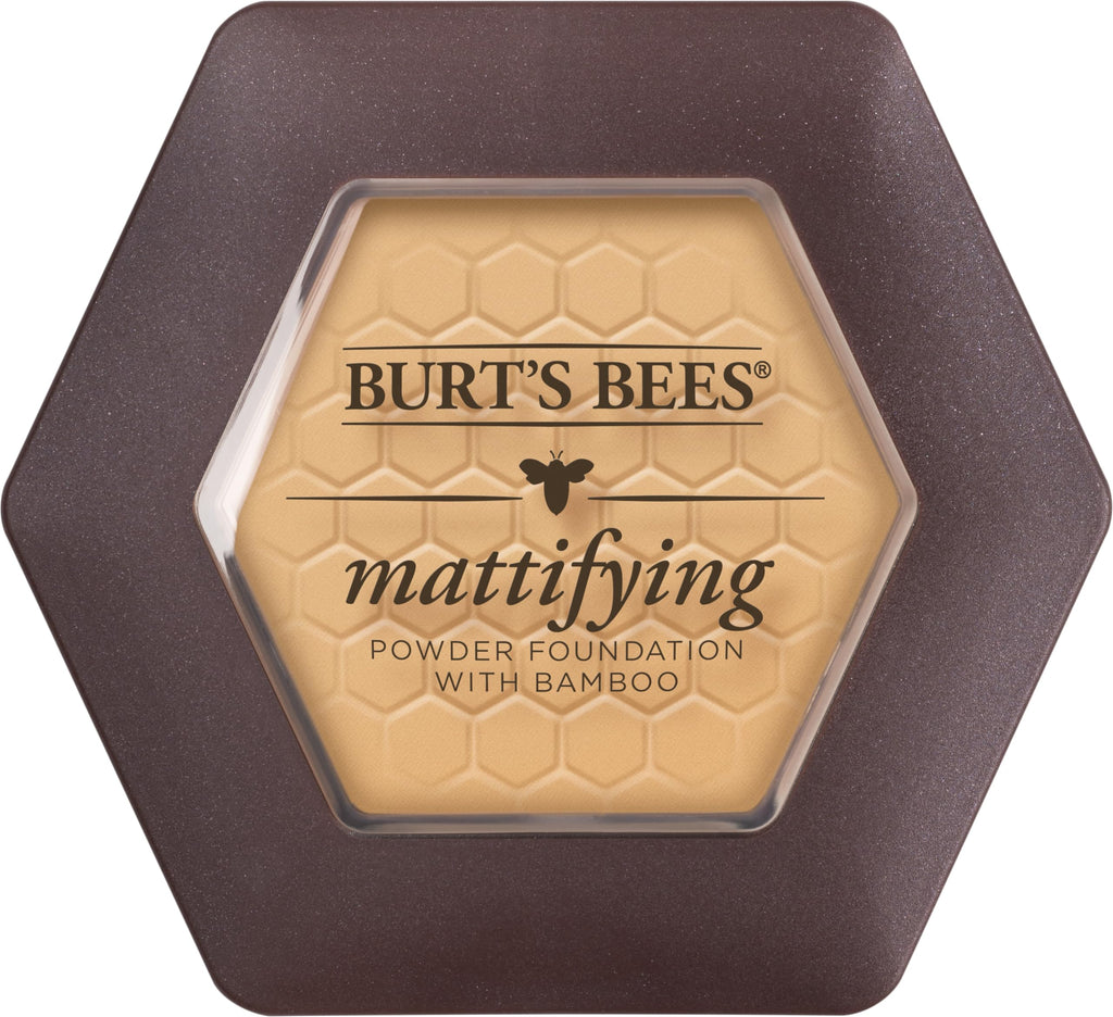 Burt’s Bees 100% Natural Mattifying Powder Foundation, Bamboo, 8.5g