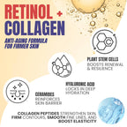 Alozera Skin Firming Retinol Collagen Face & Body Lotion with Stem Cells for Aging Skin and Wrinkles, Non-Greasy, Lightweight Moisturizer, Fragrance-Free, 16.9 oz (2-Pack)