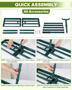 30 Inch Lawn Leveling Rake with 78'' Adjustable Handle for Backyard/Garden