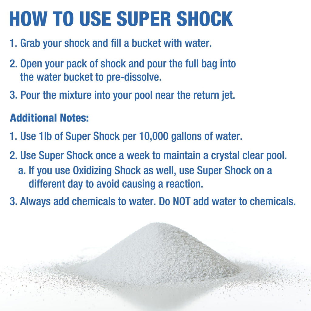 Doheny's Super Pool Shock 12 x 1 Lb Bags