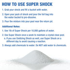 Doheny's Super Pool Shock | Pro-Grade Chlorine Shock, Quick-Dissolving, Fast-Acting 68% Cal-Hypo Granular Pool Shock | 6 x 1lb Bags, Proudly Made in the USA