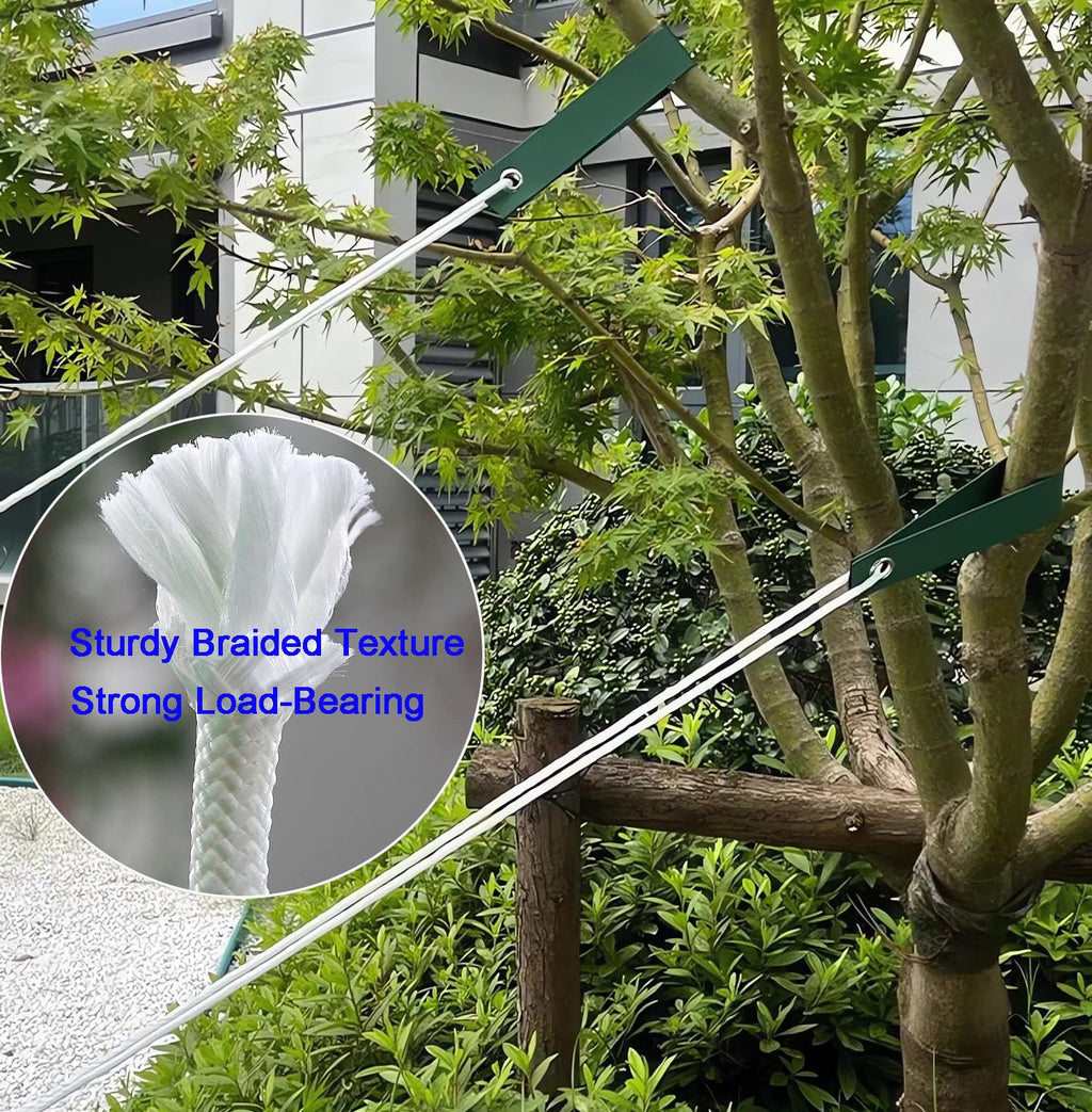 6 Pcs 12 Inch Heavy Duty Steel Tree Stake Kits, Tree Stakes and Supports for Young Trees Against Bad Weather Leaning Tree Anchor Straightening Kit, Bonus Tree Straps & Rope for Anchoring