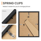 upsimples Picture Frames Set of 10, Including 8x10, 5x7, 4x6 Black Frame