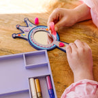 Melissa & Doug Decorate-Your-Own Wooden Princess Mirror Craft Kit