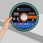 ONEGOTOOL 4 inch Indestructible Cutting Discs for Angle Grinder 7/8" Blades Cut Off Wheels Tool Diamond Metal rebar Porcelain Tile Granite Marble Smooth Cutter (3pcs)