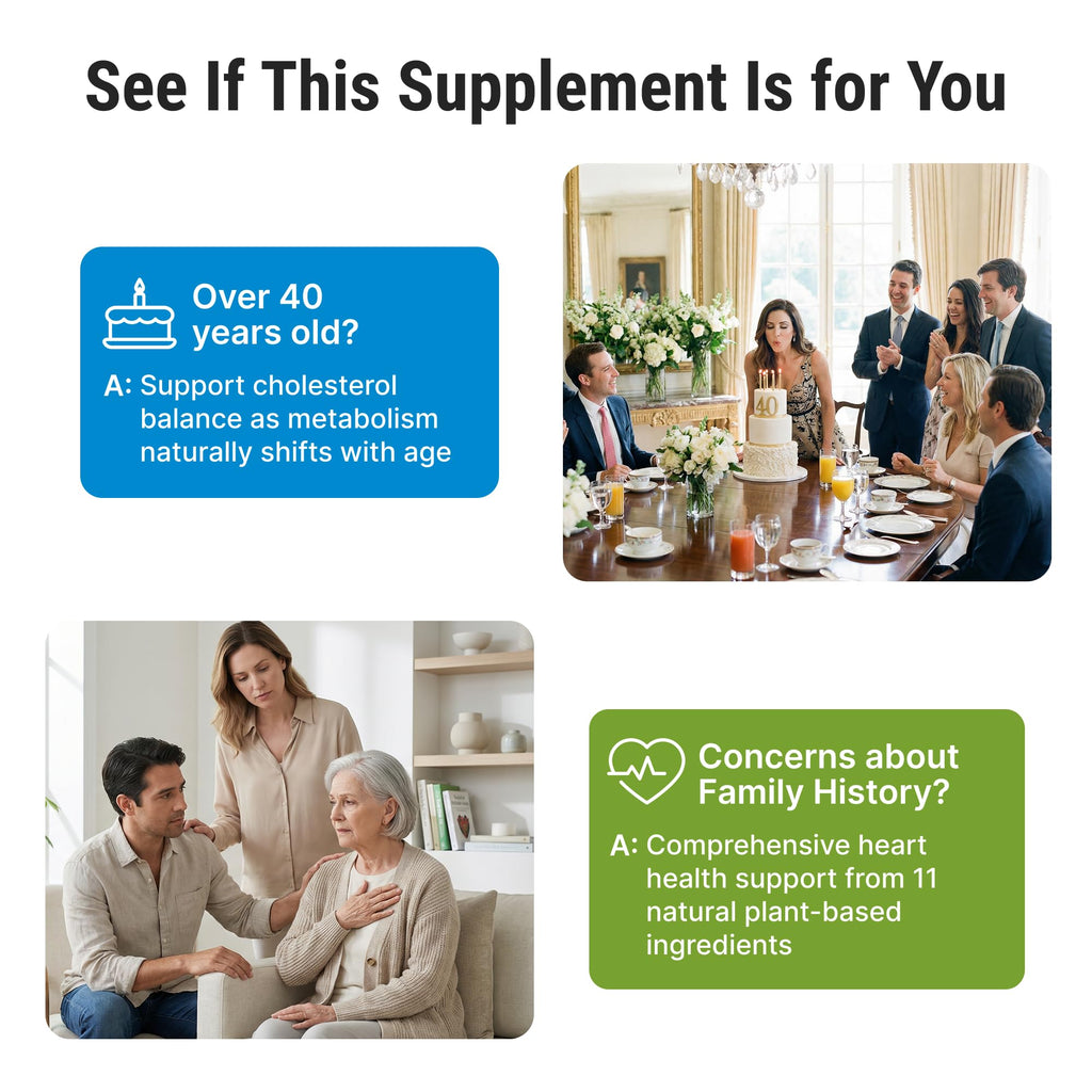 CRYSTAL PEAKS NUTRITION Cholesterol Supplement - All-Natural Ingredients to Support Normal Colesterol Levels. Supports Optimal Circulation. 60 Capsules
