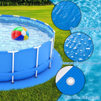 16 x 16 Ft Swimming Pool Ground Cloth Round Swimming Pool Tarpaulin Tarp for Above Ground Swimming Pools Heavy Duty Pool Ground Mat Protector Pad Prevents Punctures