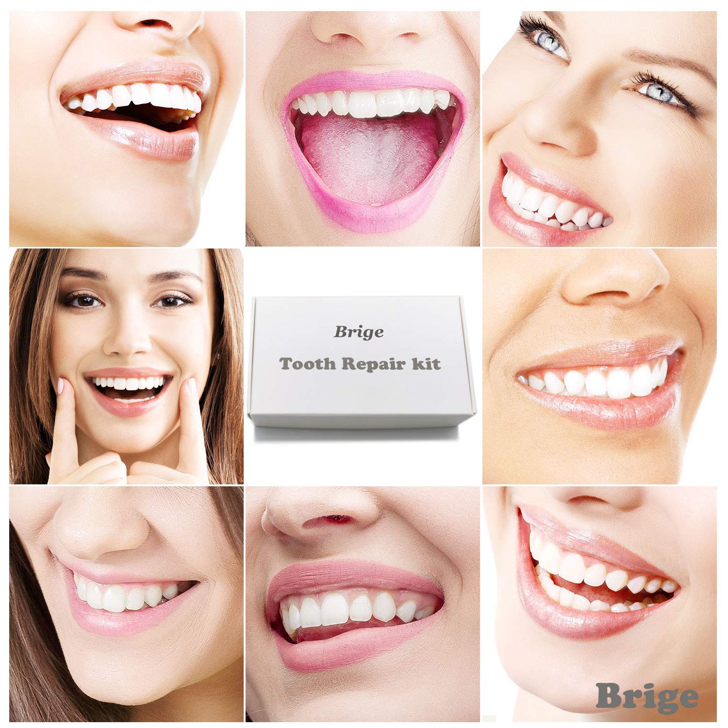 Brige Temporary Tooth Repair Missing Tooth- Moldable Fake Teeth Artfifical Teeth,Cosmetic Tooth Replacement Kit for Teeth Veneers