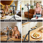 Content Creator Essentials Vlogging Kit for iPhone, Tripod & Wireless Mic