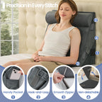 Sasttie Wedge Pillow Set for After Surgery, 2PCS Adjustable Bed Wedge Pillow Headboard with Memory Foam Neck Cushion – for Acid Reflux, Sleeping, Neck & Back Support, Velvet & Dark Grey