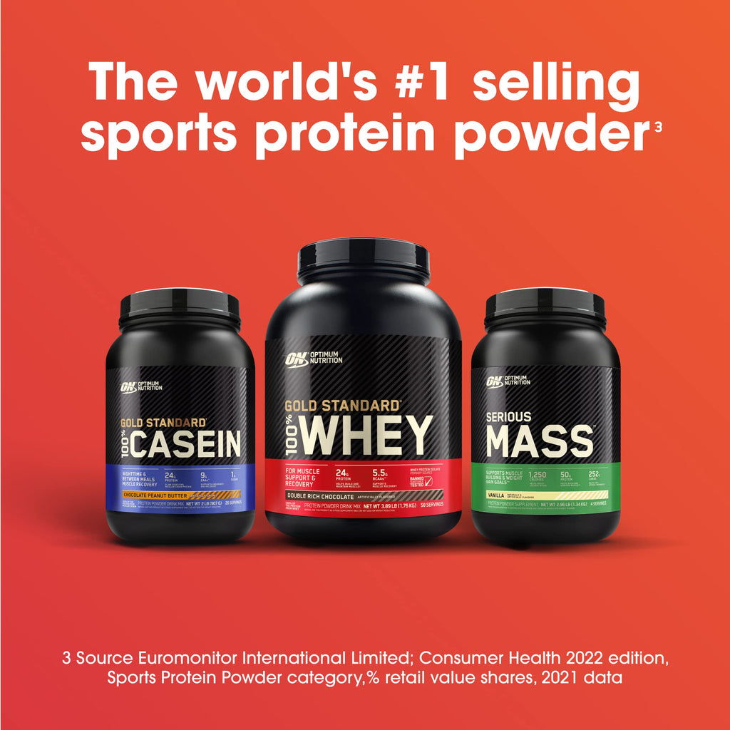 Optimum Nutrition Serious Mass, Weight Gainer Protein Powder, Mass Gainer, Vitamin C and Zinc for Immune Support, Creatine, Chocolate, 12 Pound (Packaging May Vary) (Pack of 2)