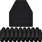 Nuanchu 20 Pack Urinal Mats for Men Bathroom, Large, Black