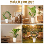 28'' Bendable Moss Poles & 12'' Stackable Coir Plant Sticks for Monstera