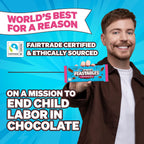 MrBeast Feastables Milk Chocolate Bar, King Size, 10 Count, Fairtrade Cocoa